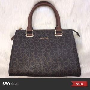 Sold: Calvin Klein Monogram Crossbody Handbag